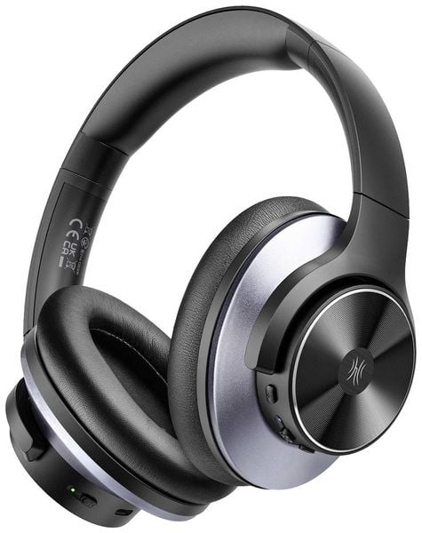 OneOdio A10 Over Ear Headset Bluetooth® Stereo Schwarz, Blau High-Resolution Audio, Noise Cancelling Headset