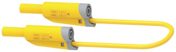 Produktbild: Electro PJP 2710-IEC-CD1-100J Messleitung Lamellenstecker 4 mm Lamellenstecker 4 mm 1.00 m Gelb 1 St.