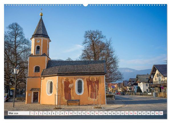 Produktbild: Garmisch-Partenkirchen mit Zugspitze und Eibsee (Wandkalender 2026 DIN A2 quer), CALVENDO Monatskalender