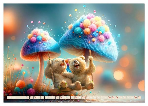 Produktbild: Ein Jahr mit Fantasie (Wandkalender 2026 DIN A2 quer), CALVENDO Monatskalender