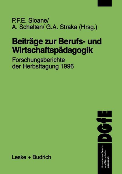 Produktbild: Beitr&auml;ge zur Berufs- und Wirtschaftsp&auml;dagogik