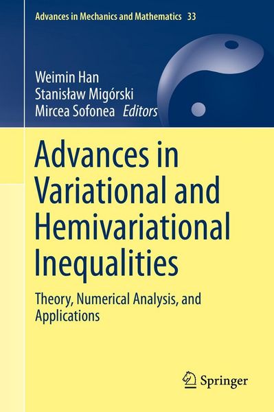 Produktbild: Advances in Variational and Hemivariational Inequalities