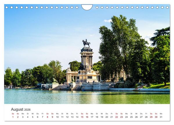 Produktbild: Madrid - Spaniens bezaubernde Hauptstadt. (Wandkalender 2026 DIN A4 quer), CALVENDO Monatskalender