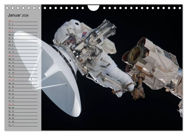 Produktbild: Missionen im Weltall (Wandkalender 2026 DIN A4 quer), CALVENDO Monatskalender