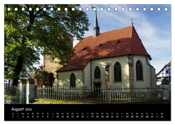 Produktbild: Altes Dorf Westerholt (Tischkalender 2026 DIN A5 quer), CALVENDO Monatskalender