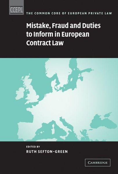 Produktbild: Mistake, Fraud and Duties to Inform in European Contract Law