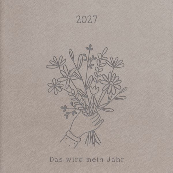 Produktbild: Terminplaner Lederlook 2027 Taupe