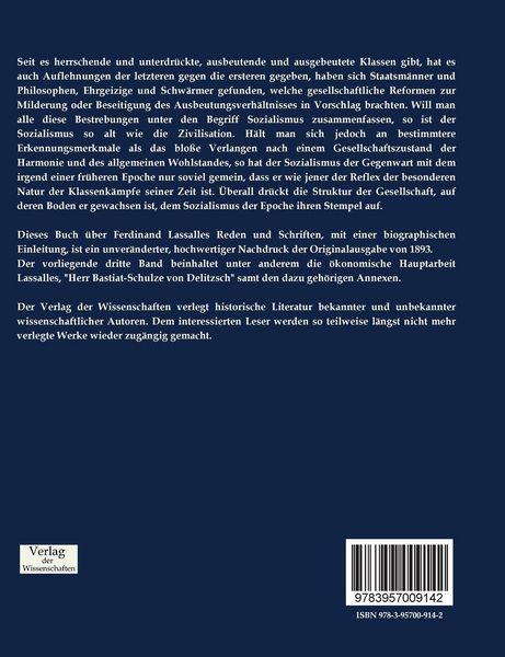 Produktbild: Ferdinand Lassalles Reden und Schriften