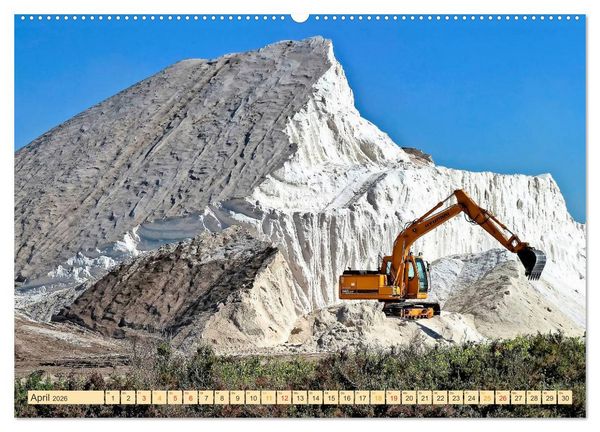 Produktbild: Bagger - kraftvolle Arbeitsmaschinen (hochwertiger Premium Wandkalender 2026 DIN A2 quer), Kunstdruck in Hochglanz
