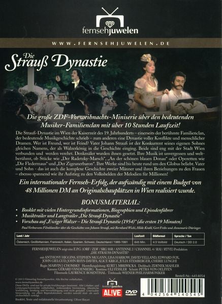 Produktbild: Die Strau&szlig;-Dynastie - Teil 1-6 [3 DVDs]