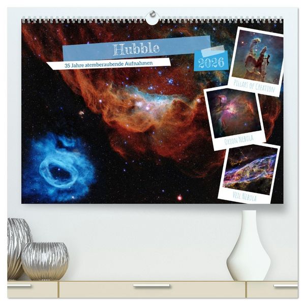 Produktbild: Hubble - 35 Jahre atemberaubende Aufnahmen (hochwertiger Premium Wandkalender 2026 DIN A2 quer), Kunstdruck in Hochglanz