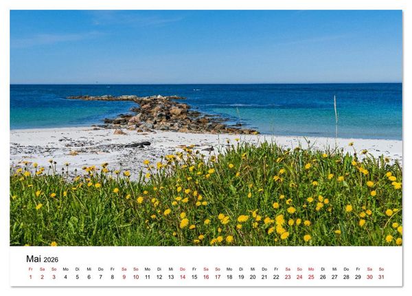 Produktbild: Inseln im Nordmeer - Lofoten-And&oslash;ya-Senja (Tischkalender 2026 DIN A5 quer), CALVENDO Monatskalender
