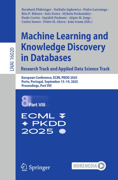Produktbild: Machine Learning and Knowledge Discovery in Databases. Research Track and Applied Data Science Track