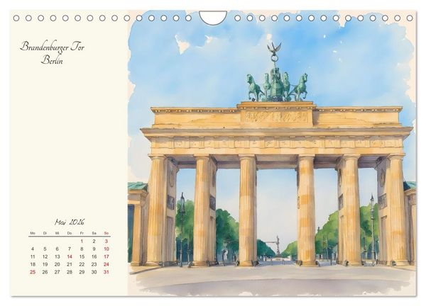 Produktbild: Historische Deutsche Wahrzeichen (Wandkalender 2026 DIN A4 quer), CALVENDO Monatskalender