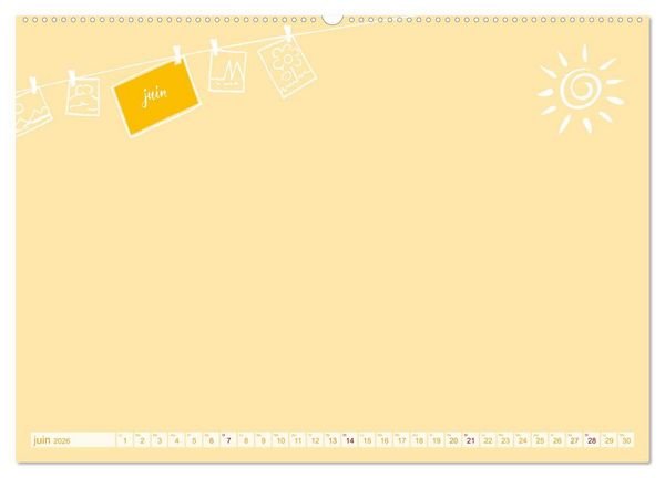 Produktbild: 12 x collage de photos - calendrier de bricolage (Calendrier mural 2026 DIN A2 vertical), CALVENDO calendrier mensuel