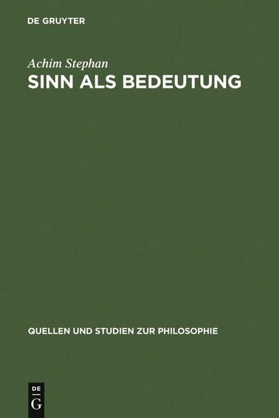 Produktbild: Sinn als Bedeutung