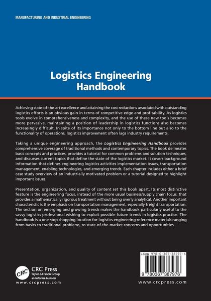 Produktbild: Logistics Engineering Handbook