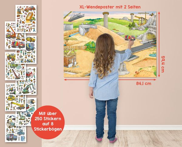 Produktbild: Mein XL Sticker-Poster Baustelle
