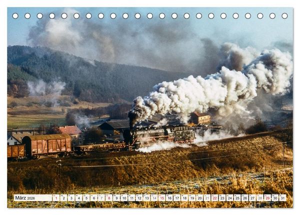 Produktbild: Reichsbahn in Color (Tischkalender 2026 DIN A5 quer), CALVENDO Monatskalender