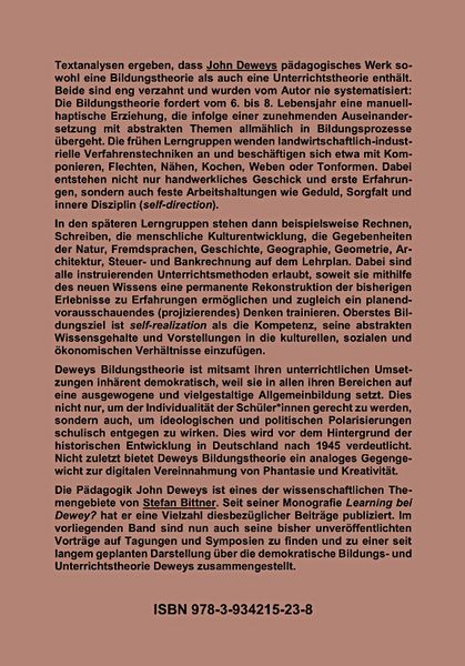 Produktbild: Deweys demokratische Bildungstheorie und ihre Umsetzung im Unterricht