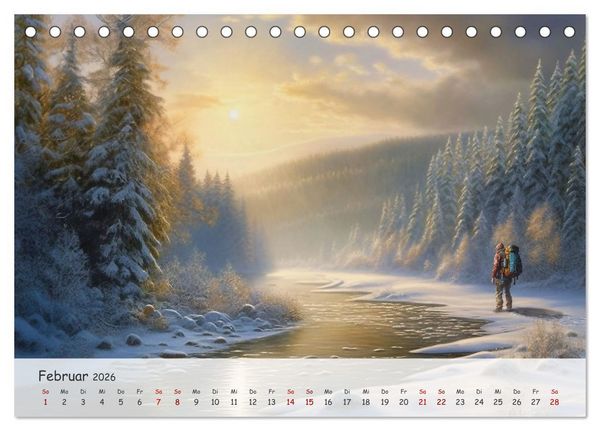 Produktbild: Die Stille des Nordens (Tischkalender 2026 DIN A5 quer), CALVENDO Monatskalender
