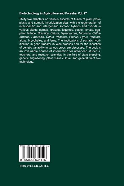Produktbild: Somatic Hybridization in Crop Improvement I