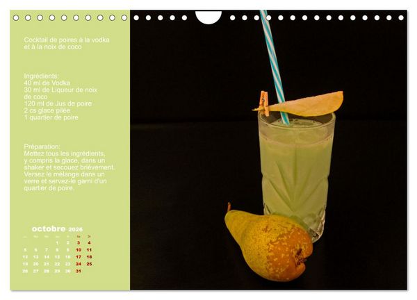Produktbild: Cocktails de vodka Fascination (Calendrier mural 2026 DIN A4 vertical), CALVENDO calendrier mensuel