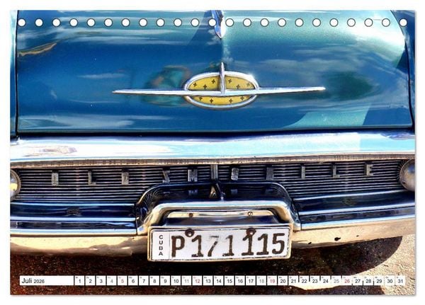 Produktbild: Golden Rocket 88 - Oldsmobile 1957 in Kuba (Tischkalender 2026 DIN A5 quer), CALVENDO Monatskalender