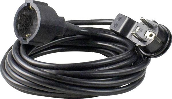 Produktbild: AS Schwabe 50522 Strom Verl&auml;ngerungskabel Schwarz 5 m H05VV-F 3G 1,5 mm&sup2;
