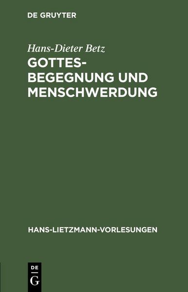 Produktbild: Gottesbegegnung und Menschwerdung