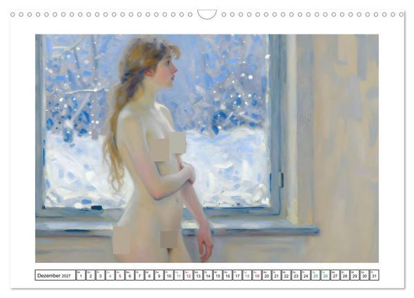 Produktbild: Sch&ouml;nheit ohne Schleier - Impressionismus (Wandkalender 2027 DIN A3 quer), CALVENDO Monatskalender