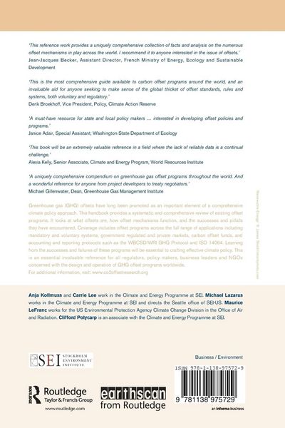 Produktbild: Handbook of Carbon Offset Programs