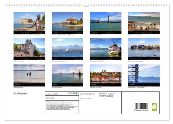 Produktbild: Bodensee (hochwertiger Premium Wandkalender 2026 DIN A2 quer), Kunstdruck in Hochglanz