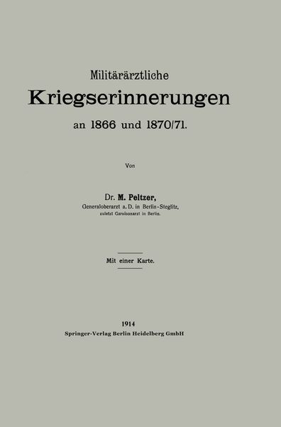 Produktbild: Milit&auml;r&auml;rztliche Kriegserinnerungen an 1866 und 1870/71