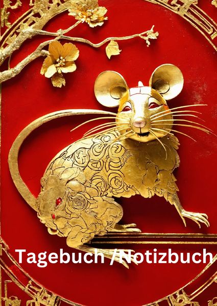 Produktbild: Tagebuch / Notizbuch Chinesische Tierkreis Ratte