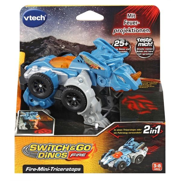 Switch & Go Dinos - Fire-Mini-Triceratops