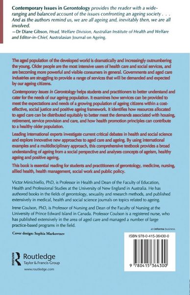 Produktbild: Contemporary Issues in Gerontology
