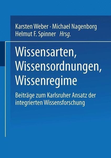 Produktbild: Wissensarten, Wissensordnungen, Wissensregime