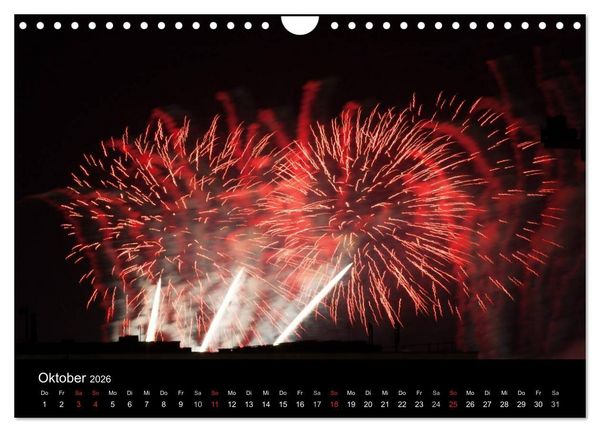 Produktbild: Feuerwerk (Wandkalender 2026 DIN A4 quer), CALVENDO Monatskalender