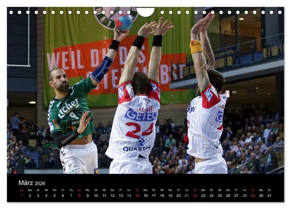 Produktbild: Handball Bundesliga - HSG Wetzlar (Wandkalender 2026 DIN A4 quer), CALVENDO Monatskalender