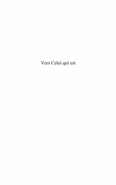 Produktbild: Vers celui qui est - chroniques d'une in