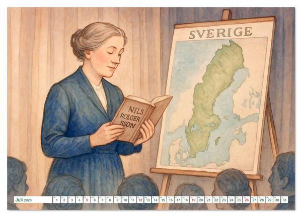 Produktbild: Selma Lagerl&ouml;f (Wandkalender 2026 DIN A4 quer), CALVENDO Monatskalender