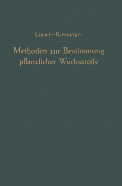 Produktbild: Methoden zur Bestimmung pflanzlicher Wuchsstoffe