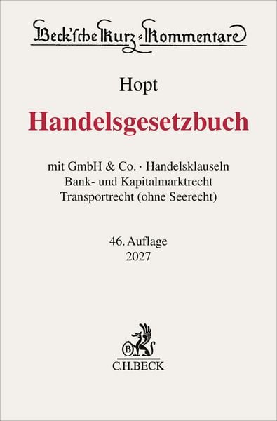 Produktbild: Handelsgesetzbuch. HGB