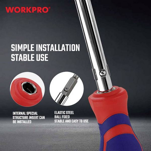 Produktbild: WorkPro Schraubendreher-Set PH2, 1/4", PH1, 3/16&rdquo; (4.8 mm)
