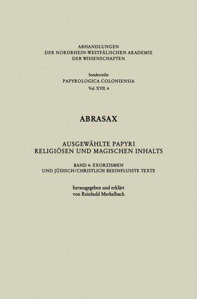 Produktbild: Abrasax Ausgew&auml;hlte Papyri Religi&ouml;sen und Magischen Inhalts
