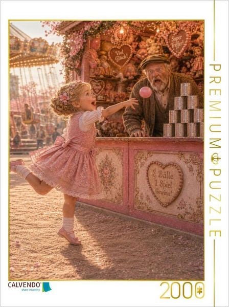 CALVENDO Puzzle Drei Bälle zum Glück | 2000 Teile Lege-Größe 90 × 67 cm Foto-Puzzle für glückliche Stunden