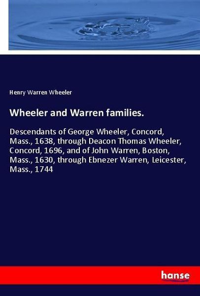 Produktbild: Wheeler and Warren families.
