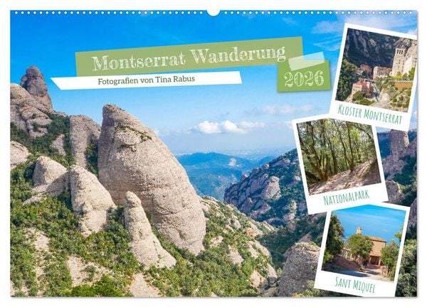 Montserrat Wanderung (Wandkalender 2026 DIN A2 quer), CALVENDO Monatskalender