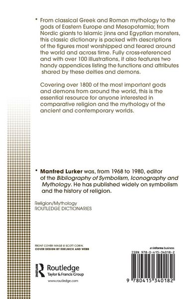 Produktbild: The Routledge Dictionary of Gods and Goddesses, Devils and Demons